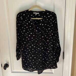 Daniel Rainn Black 3/4 sleeve Blouse
